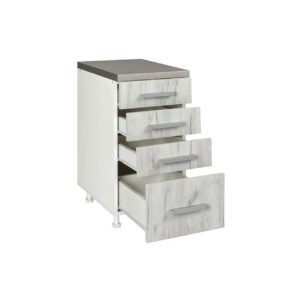 Επιδαπέδια συρταριέρα κουζίνας In D40 F Δρυς πάγου 40x60x85εκ.