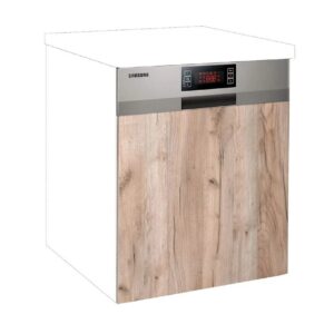 Μάσκα πλυντηρίου κουζίνας In Mask 60x60 Γκρι δρυς 60x1.9x60εκ.