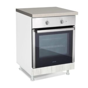 Επιδαπέδιο ντουλάπι εντοιχιζόμενης ηλεκτρικής κουζίνας In D60 R Δρυς πάγου 60x60x85εκ.