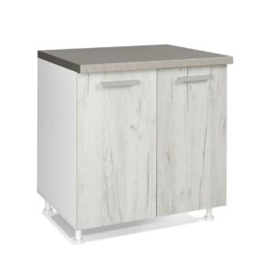 Επιδαπέδιο ντουλάπι κουζίνας In D80 Δρυς πάγου 80x60x85εκ.