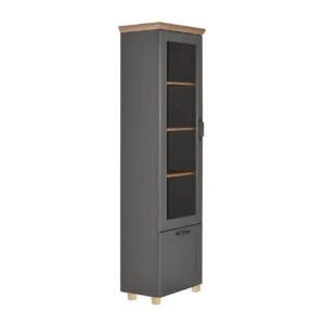 Βιτρίνα ψηλή CONTEMPO artisan/ γκρι 59,8x38,9x209