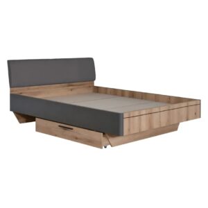 Κρεβάτι 160 KALIOPA artisan/ γκρι 168x219x92