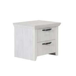 Κομοδίνο RUSTIC rustic λευκό 56,5x41x48