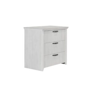 Συρταριέρα με 3 συρτάρια RUSTIC 3F rustic λευκό 92x51x84