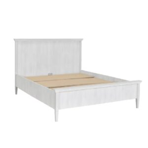 Κρεβάτι 160 με μασιφένια πόδια RUSTIC rustic λευκό 173x213x120
