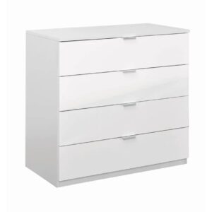 Συρταριέρα ELEGANCE 4F λευκό γυαλιστερό 90x48x87