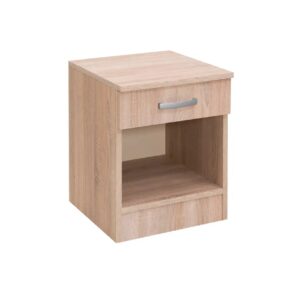 Κομοδίνο με ένα συρτάρι και θέση για βιβλία ALFA δρυς 40x43x52