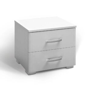 Κομοδίνο με 2 συρτάρια MATIS 2F λευκό 49x38x45,5