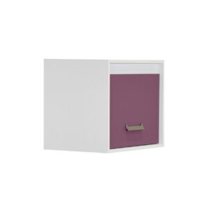 Επιτοίχιο ράφι Kinder 1V Λευκό/ βιολετί 60x42x50