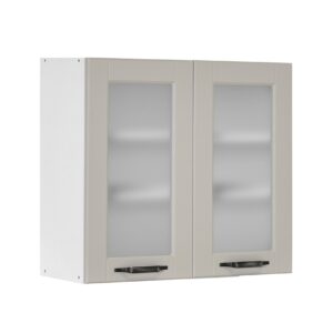 Επιτοίχια βιτρίνα κουζίνας CONTEMPO V80 S Άμμου 80x31x72εκ.