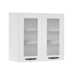 Επιτοίχια βιτρίνα κουζίνας CONTEMPO V80 S Λευκό 80x31x72εκ.