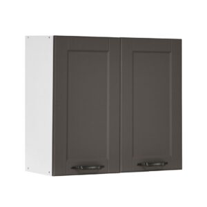 Επιτοίχιο ντουλάπι κουζίνας CONTEMPO V80 Γκρι ανθρακί 80x31x72εκ.