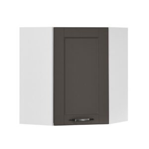 Επιτοίχιο γωνιακό ντουλάπι κουζίνας CONTEMPO VU60 Γκρι ανθρακί 60/31×60/31×72εκ.