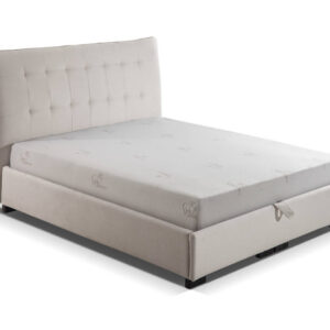 Κρεβάτι με αποθηκευτικό χώρο και στρώμα με ανεξάρτητα ελατήρια και αφρό μνήνης VM- DREAM με επιλογή υφάσματος 160x200
