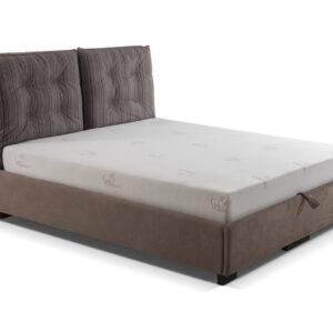 Κρεβάτι με αποθηκευτικό χώρο και στρώμα με ανεξάρτητα ελατήρια και αφρό μνήνης VM- ARIZONA με επιλογή υφάσματος 140×200