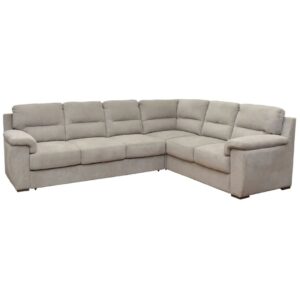 Γωνιακός καναπές με κρεβάτι QUEEN αριστερής φοράς μπεζ 292x232x92