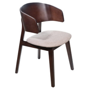 Καρέκλα τραπεζαρίας GM-BROOKLYN 2R με επιλογή χρώματος σε ύφασμα και ξύλο