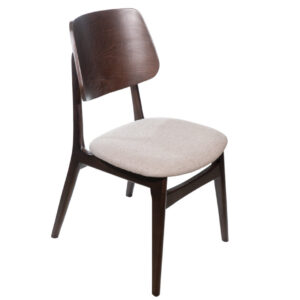 Καρέκλα τραπεζαρίας GM-BROOKLYN 1 με επιλογή χρώματος σε ύφασμα και ξύλο