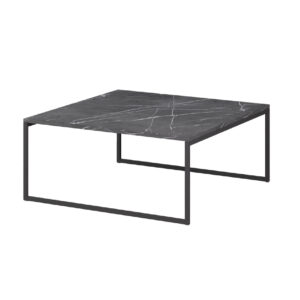 Τραπέζι σαλονιού VALENCIA μαύρο μάρμαρο 80x80x40