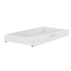 Τροχήλατο συρτάρι αποθήκευσης για κρεβάτι KALIOPA λευκό 120x77,6x19