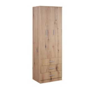 Ανοιγόμενη ντουλάπα τύπου φυσούνα με 3 συρτάρια FORTUNA F75 artisan 75x52x222