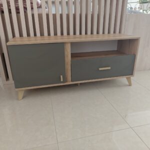 Επιπλο τηλεόρασης Porto Artisan/ Γκρι 120x40x51εκ.