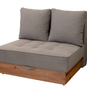Διθέσιος καναπές κρεβάτι MD- San με αποθήκευση γκρι 120x110x100
