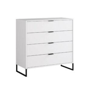 Συρταριέρα DREAM 4F λευκό 90x40x91