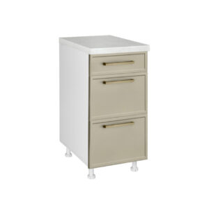 Επιδαπέδια συρταριέρα κουζίνας Alba D40 3F B Ελιάς 40x60x85εκ.