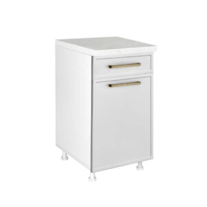 Επιδαπέδιο ντουλάπι με συρτάρι κουζίνας Alba D45 Λευκό KFB 45x60x85εκ.