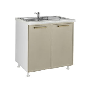 Επιδαπέδιο ντουλάπι νεροχύτη κουζίνας Alba D80 S Ελιάς 80x60x85εκ.