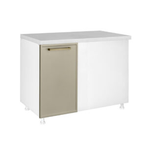 Επιδαπέδιο γωνιακό ντουλάπι κουζίνας Alba DU100 Ελιάς 100x60x85εκ.