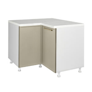 Επιδαπέδιο γωνιακό ντουλάπι σπαστό κουζίνας Alba DU 2K Ελιάς 100/60x100/60x85εκ.