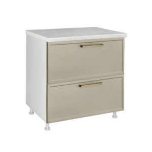 Επιδαπέδια συρταριέρα κουζίνας Alba D80 2F PL BOX Ελιάς 80x60x85εκ.