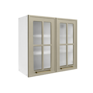 Επιτοίχια βιτρίνα κουζίνας Alba V80S Ελιάς 80x31x72εκ.