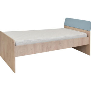 Μονό κρεβάτι Kinder 90 premium δρυς/ μπλε 100,5x206x91