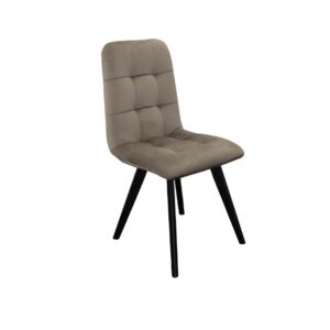 Καρέκλα τραπεζαρίας GM-RIVA μαύρο πόδι- ύφασμα Petra Castel