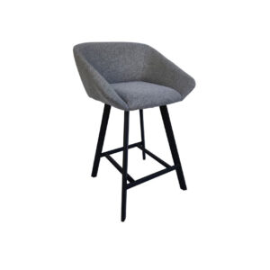 Μεταλλικό σκαμπό πάσου κουζίνας BADE Γκρεζ Nordic 16 60x54x65/93