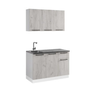 Σετ κουζίνας 120εκ. COMFORT 120 Δρυς πάγου