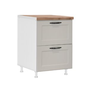 Επιδαπέδια συρταριέρα κουζίνας CONTEMPO D60 2F PL BOX Άμμου 60x60x85εκ.