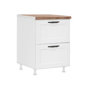 Επιδαπέδια συρταριέρα κουζίνας CONTEMPO D60 2F PL BOX Λευκό 60x60x85εκ.