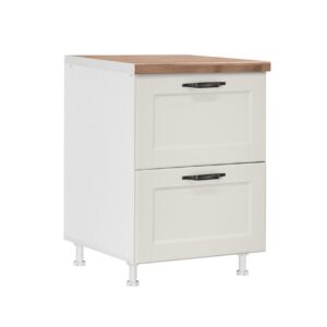 Επιδαπέδια συρταριέρα κουζίνας CONTEMPO D60 2F PL BOX Μπεζ 60x60x85εκ.