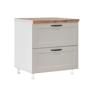 Επιδαπέδια συρταριέρα κουζίνας CONTEMPO D80 2F PL BOX Άμμου 80x60x85εκ.