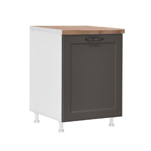 Επιδαπέδιο ντουλάπι με 1 πόρτα κουζίνας CONTEMPO D60 1V Γκρι ανθρακί 60x60x85εκ.