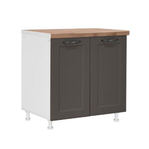 Επιδαπέδιο ντουλάπι κουζίνας CONTEMPO D80 Γκρι ανθρακί 80x60x85εκ.