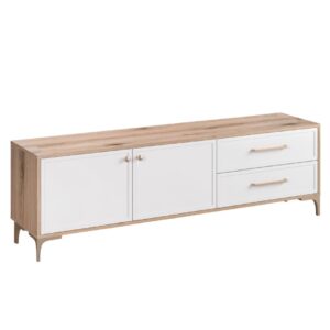 Έπιπλο TV ALBA κανέλα/ λευκό 175x40,5x56