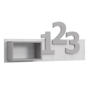 Επιτοίχιο ράφι με αριθμούς Numero Γκρι