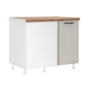 Επιδαπέδιο γωνιακό ντουλάπι κουζίνας Contempo DU100 Άμμου 100x60x85εκ.