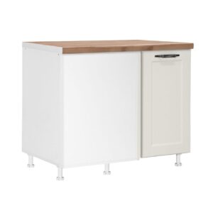 Επιδαπέδιο γωνιακό ντουλάπι κουζίνας Contempo DU100 Μπεζ 100x60x85εκ.