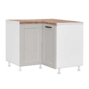 Επιδαπέδιο γωνιακό ντουλάπι σπαστό κουζίνας CONTEMPO DU 2K Άμμου 100/60x100/60x85εκ.